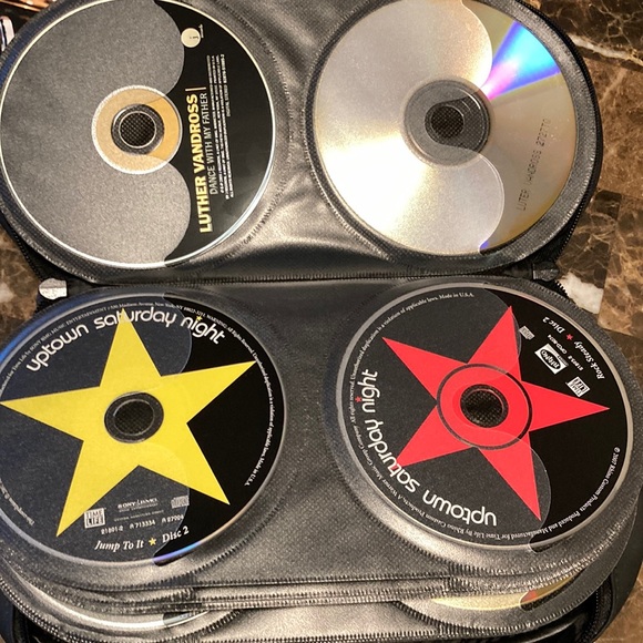Other - 🔵🔴Hundreds of 60s, 70s,and 80s songs onCDs and a zippered case for storage
